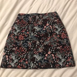 H&M - Embroidered Mini Skirt